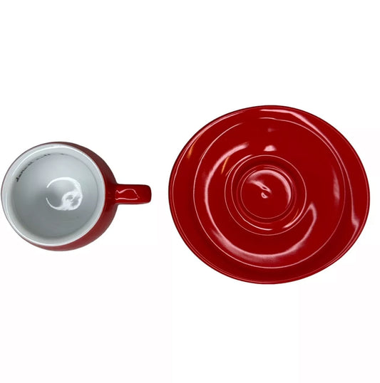 Danesi Italian's Collection espresso cup & Saucer Set- Vibrant Red